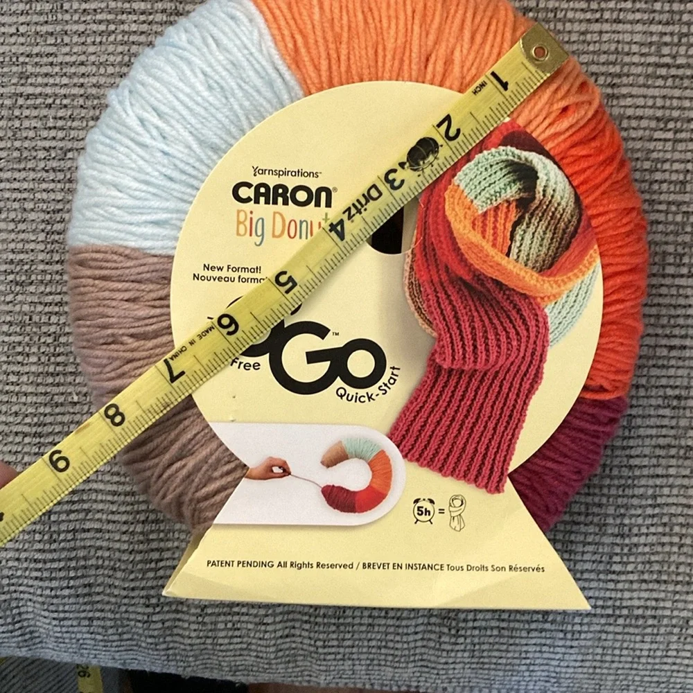 Yarnspirations Caron Big Donut yarn NEW Spiced ginger O’Go tangle free